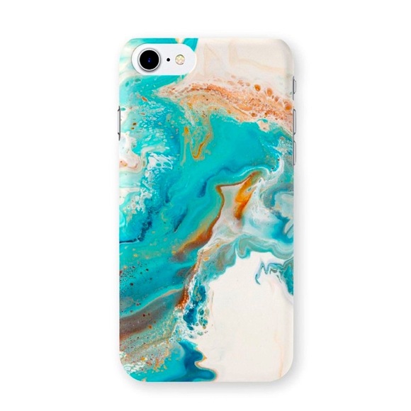 Marble Silicone iPhone 7/8 Plus Case - Picture 1 of 8